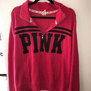 Pink Quarter Zip Hoodie
